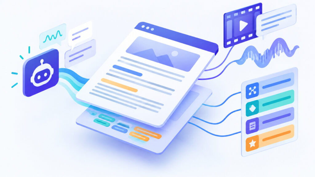 Structured data as a clarity layer beneath visible page content for AI search