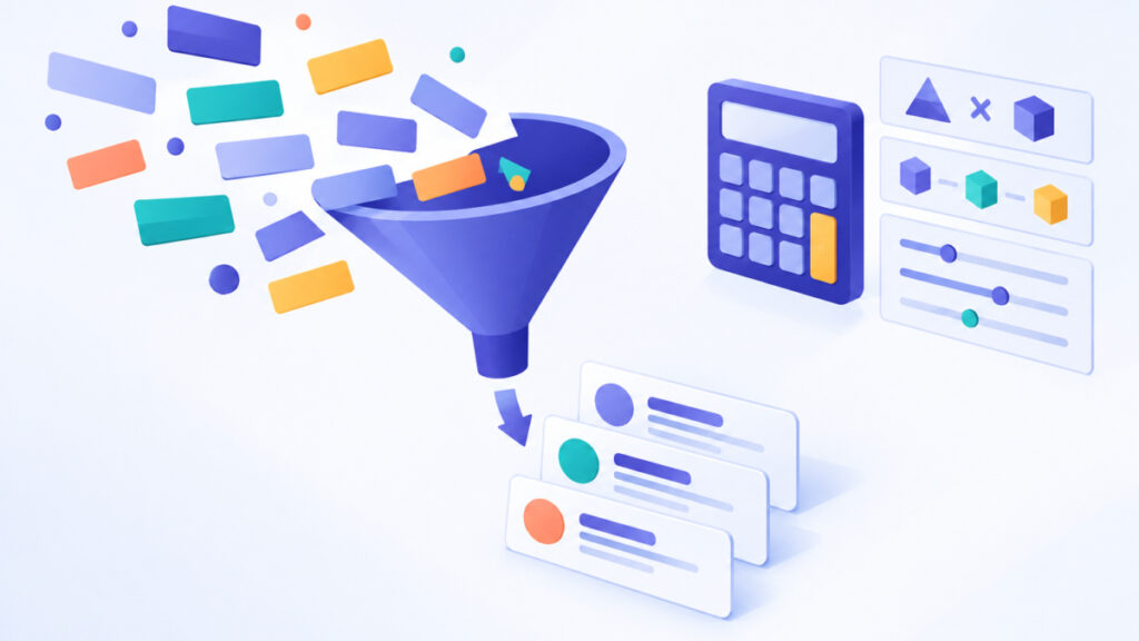 Workflow from keyword ideas to a short list of domain candidates