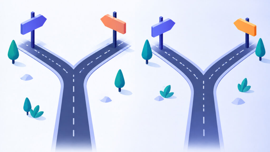 Merging and splitting paths representing same-task and different-task keyword pairs